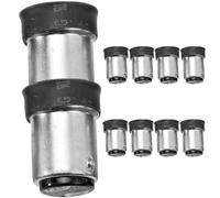 Alipis Adaptador de Lámpara B15 a E14 Negro, Convertidor de Portalámparas Resistente a 120°c, 10 Piezas para Cocina, Dormitorio y Restaurante, Base de Luz Antienvejecimiento