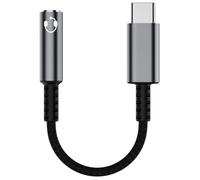 Alipis Adaptador Tipo C a Jack 3,5 Mm Audio Digital Dac, Cable Convertidor Compatible Auriculares y Smartphones, Color Gris Oscuro, Conexión Estable y Alta Fidelidad para Uso Diario