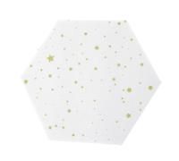 Alipis Adhesivo de Pared de Fieltro Hexagonal Blanco Tablero de Fotos DIY 9 MM Grosor 11X19X22 CM Pegatina Decorativa sin Perforación para Decorar Paredes de Dormitorios y Salas