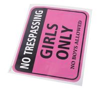 Alipis Adhesivo de Pared de Señal Inglés, Pegatina Divertida para Habitación de Chicas, Autoadhesiva y Segura para Puerta, Pared o Armario