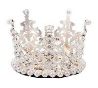 Alipis Adorno Casco Moto Multifunción Tiara Mini con Cristales Accesorio Decorativo Blanco para Cascos Bici Moto y Esquí Diseño Adorable y Fácil de Instalar