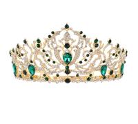 Alipis Adorno de Estilo Barroco para Novia Tiaras de Reina Gemas de Imitación Accesorios de Cabello para Boda Cumpleaños y Desfiles