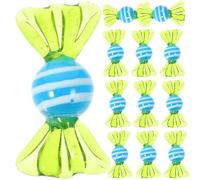 Alipis Adornos de Vidrio en Forma de Dulces Estilo Clásico, 12 Piezas Decorativas Elegantes y Estables para Sala y Hogar Varios estilos