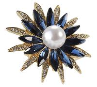 Alipis Alfiler de Cristal Elegante para Mujer y Hombre Aleación Ligera y Acabado Fino, Accesorio Clásico Adecuado para Bodas y Navidad