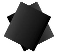 Alipis Alfombrillas para Hornear Bbq 2 Piezas, Esteras Antiadherentes Resistentes al Calor para Horno y Freidora, Reutilizables, Lavables, 33x40 Cm, Fibra de Vidrio, Negras, Tapetes