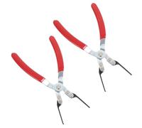 Alipis Alicates Extractor de Fusibles para Automóviles de Acero Aleado Rojo Diseño Ergonómico y Mango Cómodo para Mantenimiento Diario, Paquete de 2 Piezas