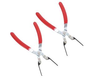 Alipis Alicates Extractor de Fusibles para Automóviles de Acero Aleado Rojo Diseño Ergonómico y Mango Cómodo para Mantenimiento Diario, Paquete de 2 Piezas