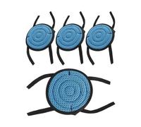 Alipis Almohadillas para Casco de Bicicleta Azul Lavables y Reemplazo Dirigido 4 Piezas Tamaño 11x11cm, Accesorios Ciclismo Hombre MTB