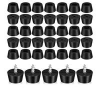 Alipis Almohadillas para Patas de Muebles de PVC Tornillos, Protectores Antideslizantes Cónicos de 1.5x1.2x0.8 Cm, 120 Juegos para Sillas, Electrodomésticos y Tableros de Cortar