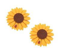 Alipis Alzapaños Magnéticos para Cortinas 2 Unidades Diseño de Girasol, Sujeción sin Herramientas, Soporte Decorativo para Ventana, Accesorios Funcionales para Hogar y Salón