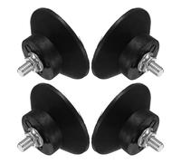 Alipis Amortiguadores Roscados de Goma M6 4 Unidades 1.77X1.77 Pulgadas para Compresor y Generador, Aisladores para Equipo Industrial y Protección de Suelo