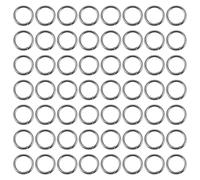 Alipis Anillas Partidas de Acero Inoxidable 7 MM Conectores Giratorios Dobles para Pesca 100 Unidades Accesorios para Señuelos de Agua Dulce y Salada Anillas Metálicas Resistentes