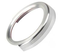 Alipis Anillo de Botón Start Stop Marco Decorativo Protector Adhesivo Fácil para Accesorios de Coche Color Plateado