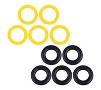 Alipis Anillos de Goma para Devanadora de Bobina, 10 Piezas (5 Amarillas 5 Negras), Accesorios para Máquinas de Coser, Repuestos Aplicables de Rueda de Fricción para Costura