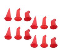 Alipis Aplicador de Boquillas de Sellador de Masilla Reutilizables de Plástico Kit de 12 Piezas Boquilla de Acabado Tipo Pato y Punta Redonda 20 Roja para Calafateo en Cocina y Baño