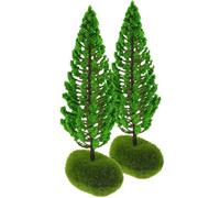 Alipis Árboles de Simulación Miniatura 2 Piezas para Diorama Modelo de Árbol Artificial Realista para Decoración de Mesa de Arena y Paisajismo Creativo en Manualidades