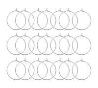 Alipis Aros para Hacer Pendientes 100 Pcs de Acero Inoxidable 316, 0.7x25 Mm, Suministros para Hacer Joyas, Dijes Circulares para Accesorios de Aretes, Manualidades DIY