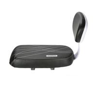 Alipis Asiento Trasero de Bicicleta de Cuero Cojín del Asiento Trasero Respaldo Negro Suave y Cómodo para Bicicletas de Montaña para Llevar a Otro Pasajero
