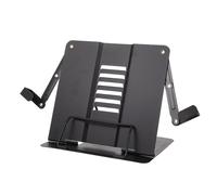 Alipis Atril Metálico Negro para Libros y Documentos Soporte Portátil Ligero para Lectura Casa Oficina y Estudio para Estudiantes y Profesionales