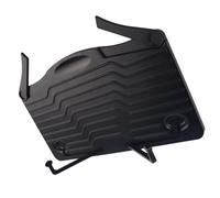 Alipis Atril Portátil de Abs Negro Ligero para Partituras y Recetas, Soporte para Libros Diseño Creativo Adecuado para Cocina y Lectura