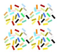 Alipis Azulejos de Mosaico de Vidrio 0,7x2,1 Cm 500 G Bolsa, Fragmentos Mixtos para Bricolaje, Suministros para Hacer Manualidades y Decoración del Hogar DIY Color Color Aleatorio