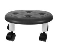 Alipis bajo Multifuncional Ruedas Rodante Ergonómico de Plástico Asiento Giratorio para Baño y Oficina Diseño Compacto y Portátil
