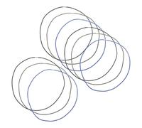 Alipis Bandas Elásticas para Sujetar Bolsas de Basura 9 Unidades en Negro Azul y Verde Oscuro 70 CM de Perímetro Correas Resistentes para Contenedores Domésticos Escolares Oficina