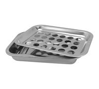 Alipis Bandeja de Comunión con Tapa, Bandeja y Tapa de Comunión, 24 Orificios, Acero Inoxidable, Plata, para Copas de Sacramento, Servicio Religioso Iglesia