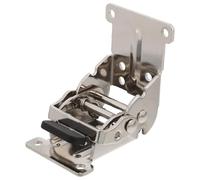 Alipis Bisagras Autoblocantes Metálicas para Muebles 0°/90°/180° Plegables Soporte de Patas de Mesa Plegable Plateado Pack 3 Unidades para Escritorio Cama y Gabinete