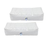 Alipis Blanco Cojín Inflable 2 Piezas PVC para Asiento de Kayak | Ligero, Válvula de Inflado Rápido, para Camping y Navegación, Almohadilla Cómoda de Uso Exterior
