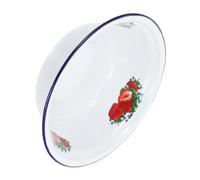 Alipis Bol de Esmalte Vintage Superficie Lisa y Diseño Resistente para Servir Sopa Fideos Ramen y Ensaladas Fácil de Limpiar y Duradero para Uso Doméstico