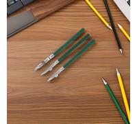 Alipis Bolígrafos de Dibujo Lineal Ajustables 6 Piezas Plumas de Punta Fina Líquido Enmascarador para Líneas Precisas Colores Verde y Negro Ideales para Acuarela Cartografía y Diseño