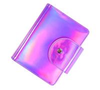 Alipis Bolsa Cuadrada para Placas de Estampación de Uñas Estuche de Almacenamiento para Plantillas de Impresión Capacidad 20 Tarjetas Color Morado Organizador Práctico para Uñas