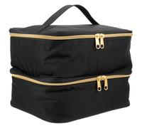 Alipis Bolsa de Almacenamiento Doble Capa para Esmaltes Uñas Organizador Portátil para Botellas de Pintauñas Diseño Ligero y Compacto Capacidad para Múltiples Botellas para Viaje y Uso