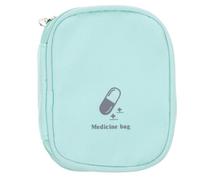 Alipis Bolsa de Medicina Portátil Verde de Tela Oxford y Poliéster Ligera y Resistente para Camping y Emergencias, Pastillero Portátil Fácil de Transportar para Familias y Amigos