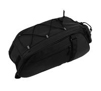 Alipis Bolsa de Sillín para Bicicleta de Montaña Gran Capacidad Expandible para Portaequipajes Trasero Resistente al Agua Negra Adecuado para Ciclismo y Uso Urbano