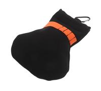 Alipis Bolsa Organizadora de Tees de Golf con Clip para Llavero Bolsillo para Almacenamiento de Pelotas y Tees Bolsa de Neopreno Resistente y Carrito de Golf Portátiles Negro y Naranja