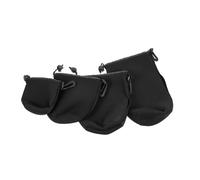 Alipis Bolsa para Lentes de Cámara de Neopreno Elástica y Resistente al Agua, Set de 4 Tamaños para Fotógrafos, Diseño Compacto y Portátil para Protección contra Polvo y Golpes, Color