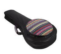 Alipis Bolsa Portátil para Mandolina Doble Hombro, Diseño Étnico, Acolchada Respaldo Plano, Colores Surtidos, Adecuado para Transporte y Almacenamiento en Viajes Color Aleatorio