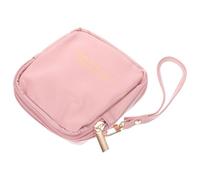Alipis Bolsa Sanitaria Rosa Ligera y Compacta de PU para Compresas Menstruales y Lápices Labiales, Adecuado para Viaje Diseño Único y Portátil