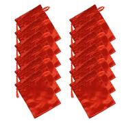 Alipis Bolsas de Satén con Cordón para Guardar Pelucas y Extensiones Tamaño 15X20 CM Color Rojo Oscuro Pack de 12 Unidades Bolsa Portátil para Viaje y Almacenamiento Seguro