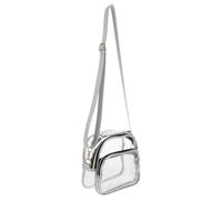 Alipis Bolso Bandolera Transparente para Mujer con Correa Ajustable Bolsillo Frontal Ligero y Versátil para Conciertos Festivales y Eventos Deportivos
