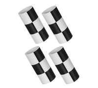 Alipis Borde de Papel Tapiz Autoadhesivo 240 Cm, 4 Rollos Diseño Cuadriculado para Decoración y Protección de Paredes en Baños y Cocinas, Fácil Instalación y Resistente al Agua