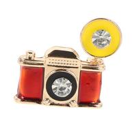 Alipis Broche de Cámara Vintage de Aleación Multifuncional para Mujeres Amantes Fotografía, Accesorio Versátil Adecuado para Trajes y Regalos de Boda