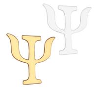 Alipis Broche de Solapa para Mujer 2 Piezas, Alfiler de Aleación Resistente, Diseño Símbolo Psicología Vintage, Accesorios de Moda para Ropa y Bolsos, Color Dorado y Plateado