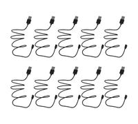 Alipis Cable de Carga Magnético USB para Reloj Inteligente 10 Piezas 60 CM Negro Compatible Múltiples Marcas Carga Rápida y Portátil para Uso en Casa y Viajes