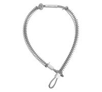 Alipis Cable de retención para manguera de alta presión - Cable de seguridad hidráulico con resorte de acero inoxidable para conexión de manguera hidráulica industrial, 50 cm