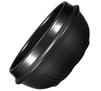 Alipis Cacerola de Cerámica para Sopa de Arroz de 1100 Ml, Olla para Cocinar en Cocina Casera Calentamiento Uniforme y Ahorro de Gas, Color Negro