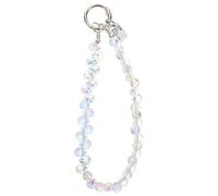 Alipis Cadena Telefónica de Cristal Brillante para Mujer, Correa de Muñeca Transparente, Accesorio Estético para Teléfono Móvil, Pulsera Decorativa Multifuncional, Tamaño Ajustable