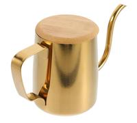 Alipis Cafetera De Boca Fina Con Cuello De Cisne Jarra De Acero Inoxidable Tetera De Cuello De Cisne Cafetera Con Cafetera De Acero Con Tapa De Sellado Tetera Pequeña Tetera
